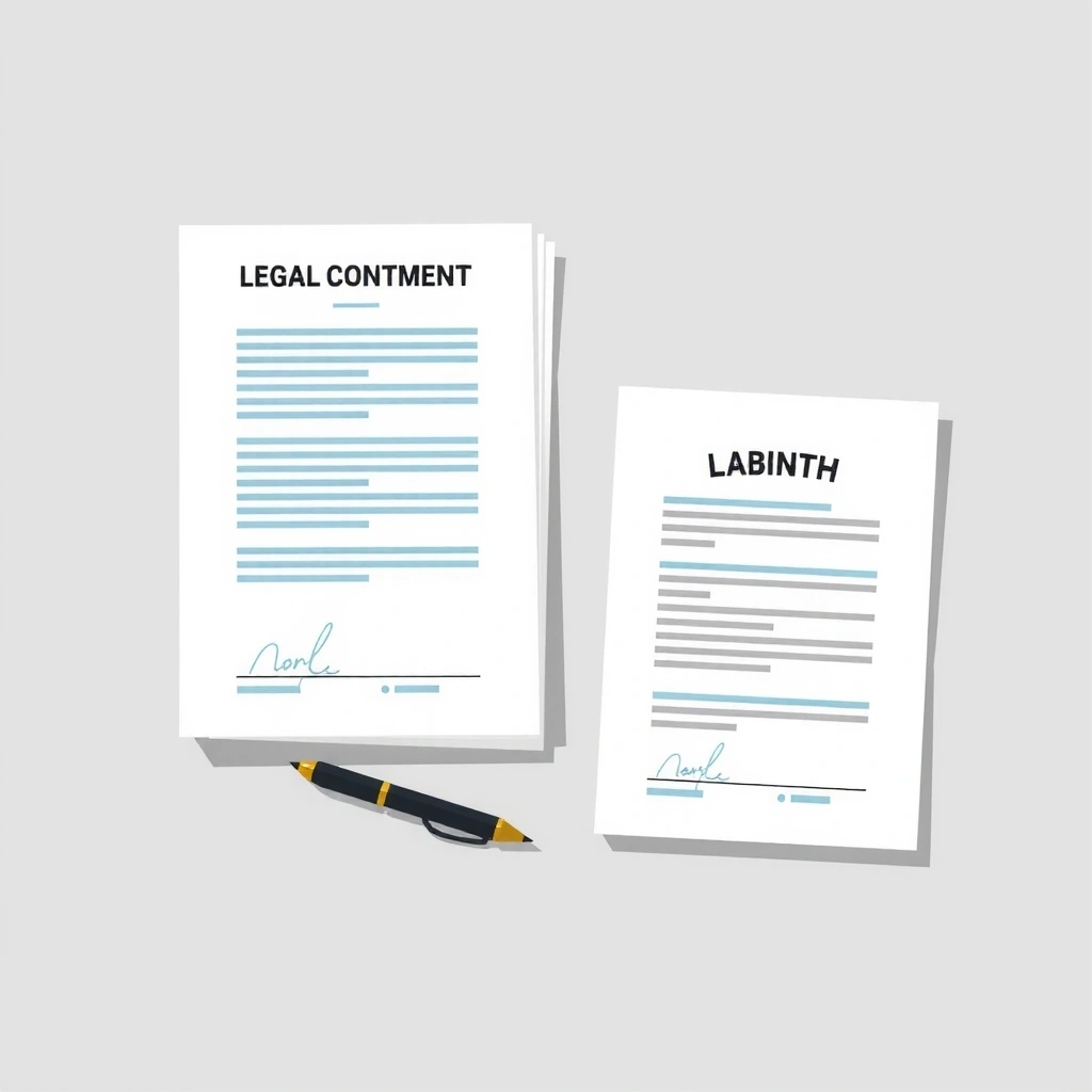 Legal documents illustration